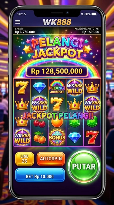 Screenshot fitur rekomendasi aplikasi di wk888.